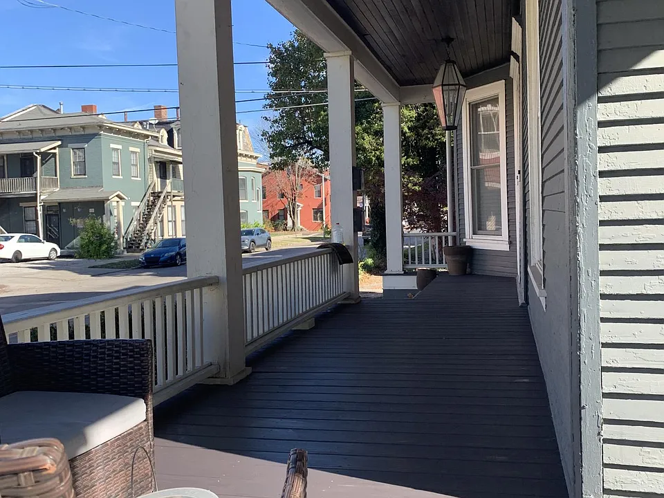 Common area porch for relaxing.