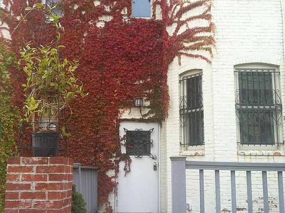 Back Porch with sitting Benches and flower pots