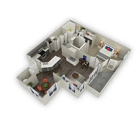 Floor plan 1B