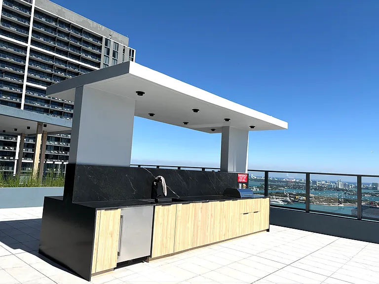 Roof top grill area