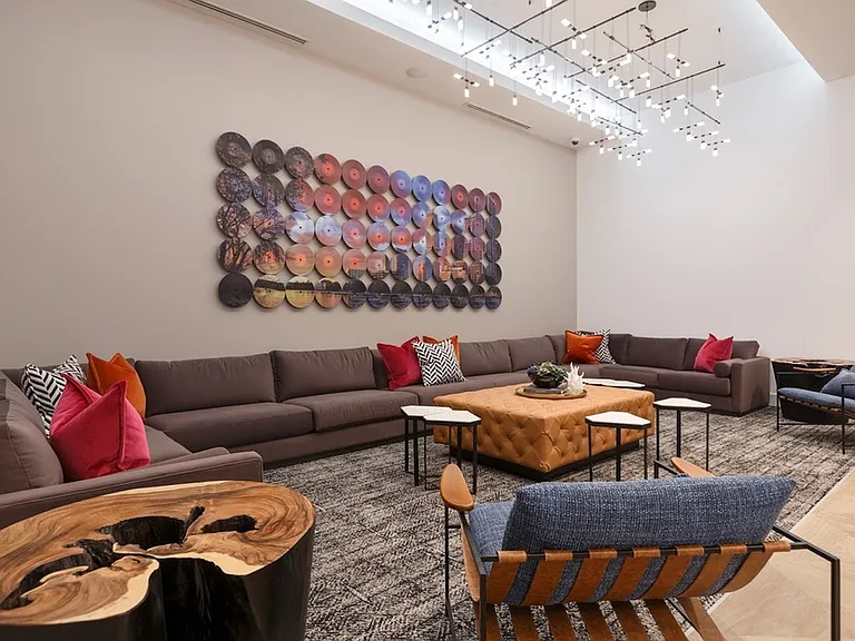 Main Club Lounge on Top Floor Amenity Deck