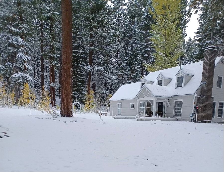 Property backs up to heavenly mountain.