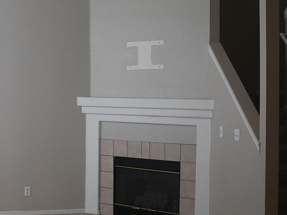 fireplace in living room