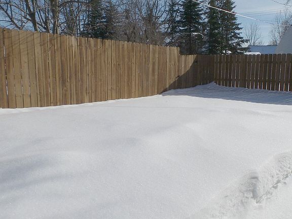 Fenced yard