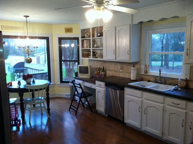 Kitchen Overlooking wooded lot