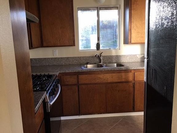 Kitchen with granite countertops