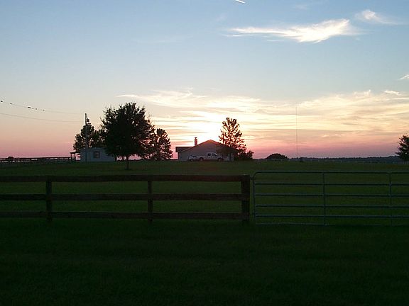 Sunset on the hill