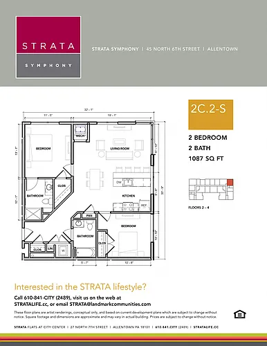 Floor plan 2C2-S