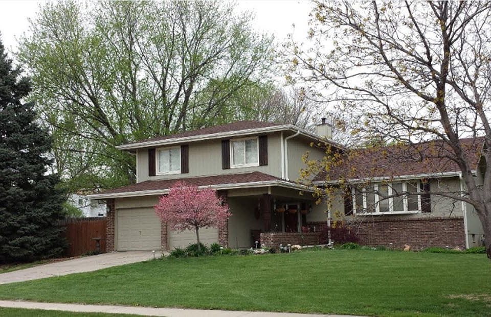 The home is located on a cul-de-sac