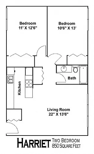 Floor plan Harriet-P