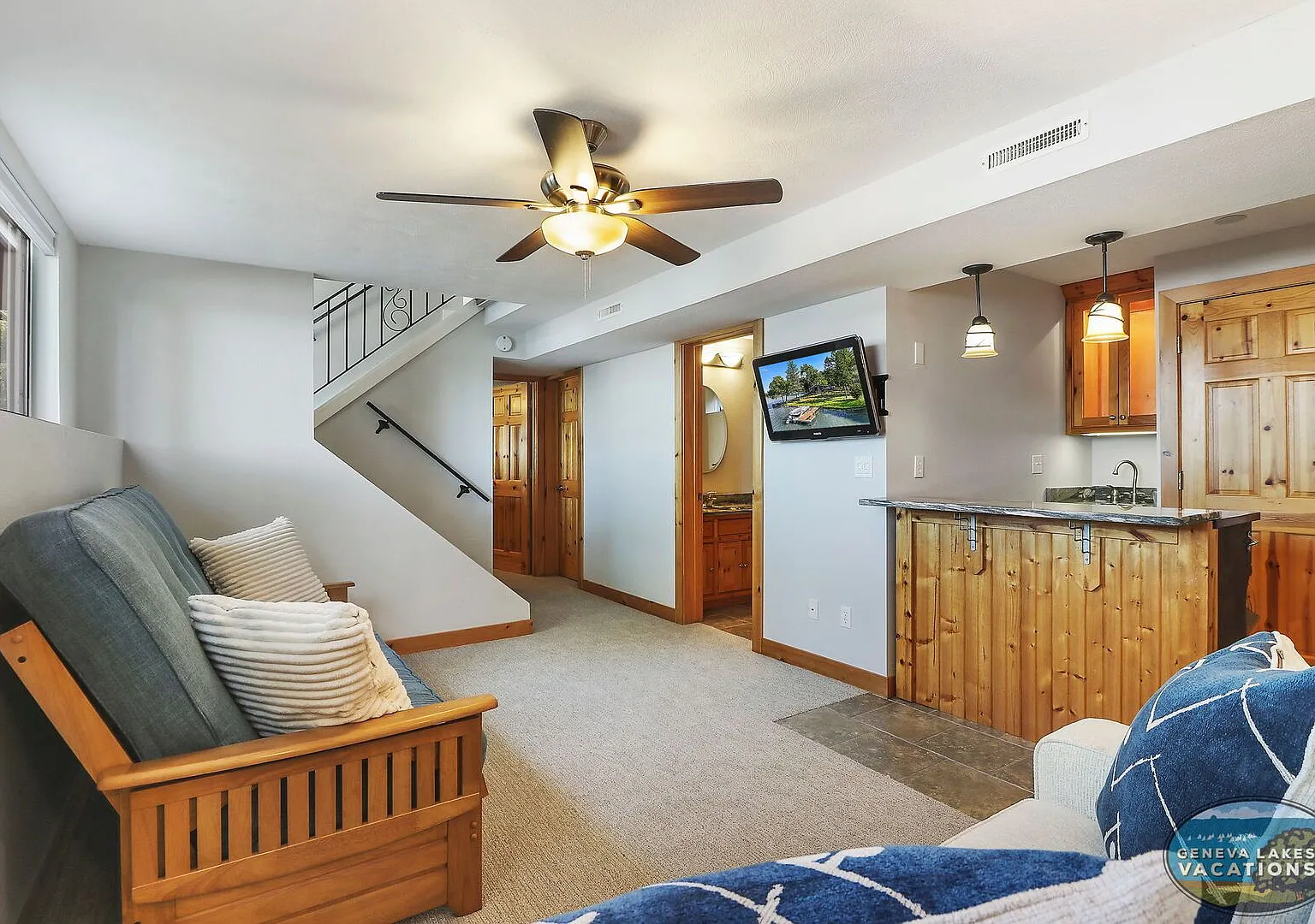 Rice Lakefront Retreat with Private Piers Available for Monthly & Mid-Term Rentals — Photo 4