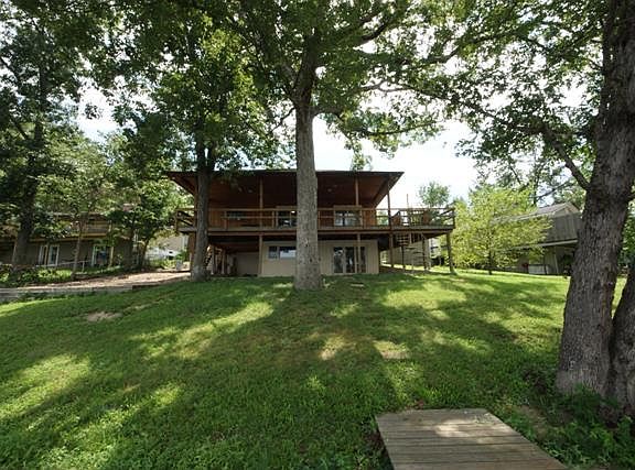 Covered deck and patio at rear