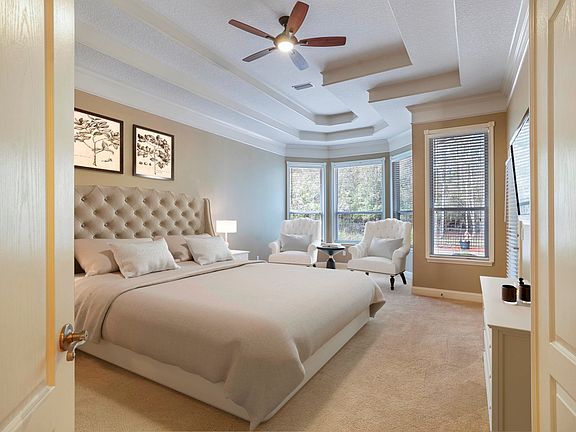 Virtual Staged Master Bed