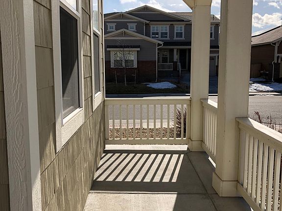 Spacious front porch
