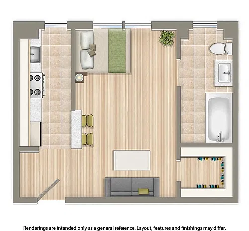 Floor plan Studio B 07 Tier