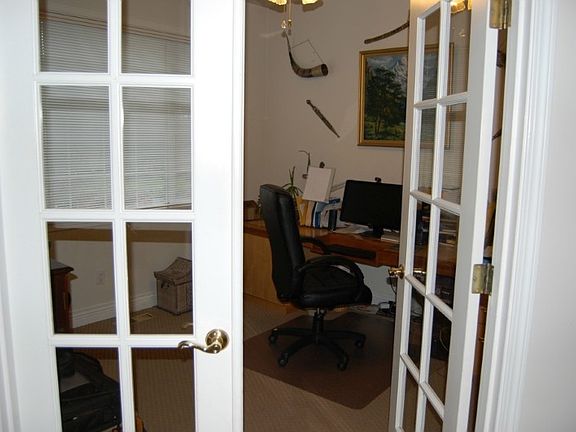 French doors to high-tech office