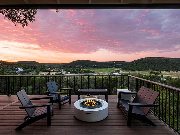 This photo was taken in 2023, and the water level in Lake Travis is significantly higher now. You will be able to enjoy expansive views of the water.