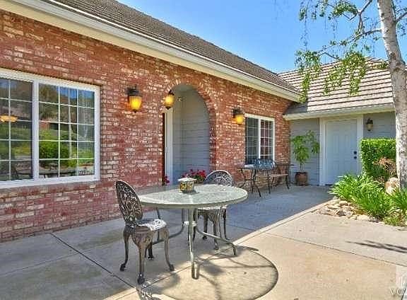 Enjoy morning coffee on your front patio