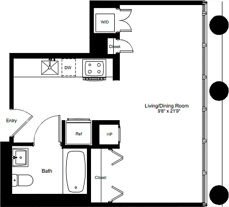 Floor plan Studio D 9-12