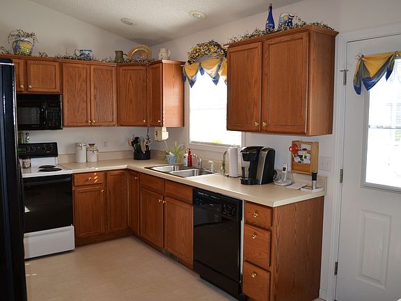 Kitchen with access to back deck