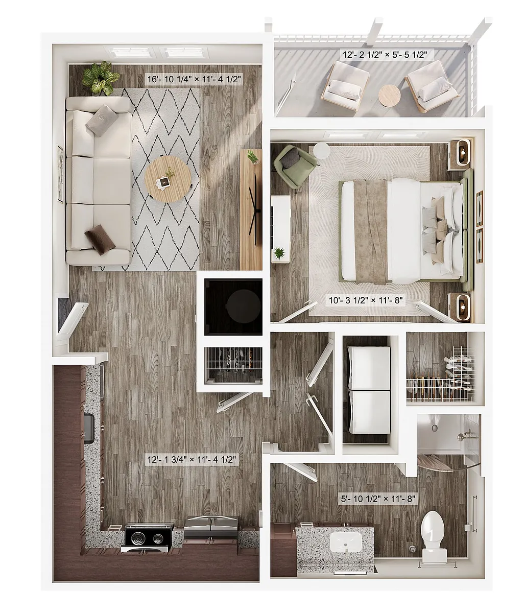 Floor plan 1x1 Nook ACC