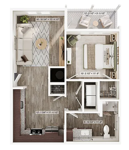 Floor plan 1x1 Nook ACC