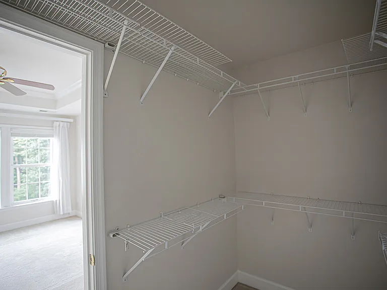 Walk-in closet with shelving