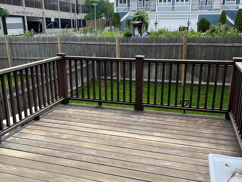 Back porch and yard!