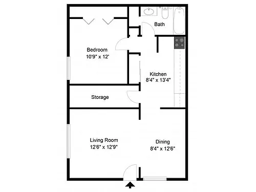 Floor plan One Bedroom