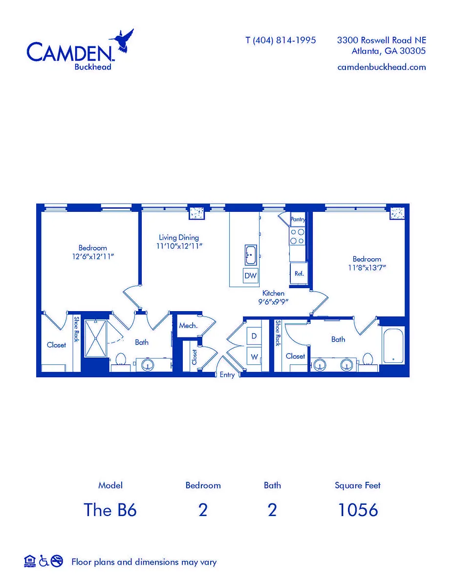 Floor plan The B6