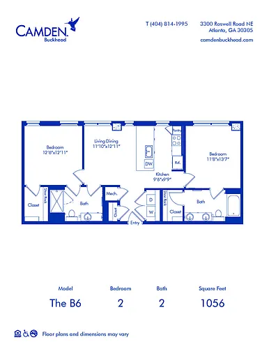 Floor plan The B6
