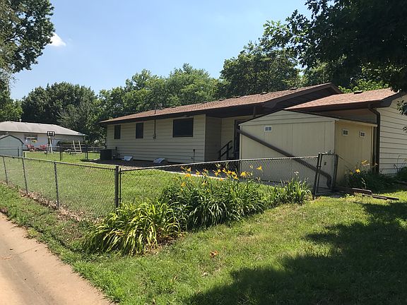 fenced backyard