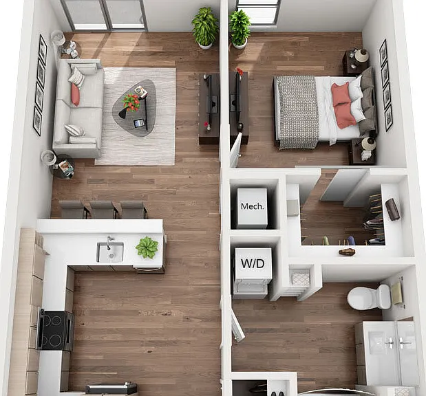 A1a floor plan La Plaza Village