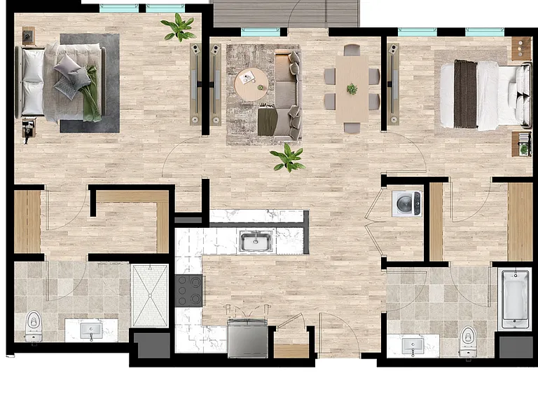 B2 - Two Bedroom B2 - Two Bedroom
