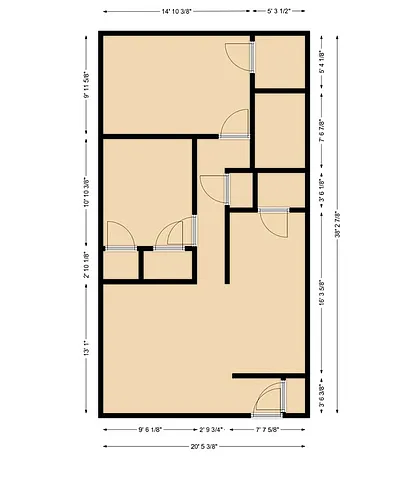 Floor plan 2 bedrooms