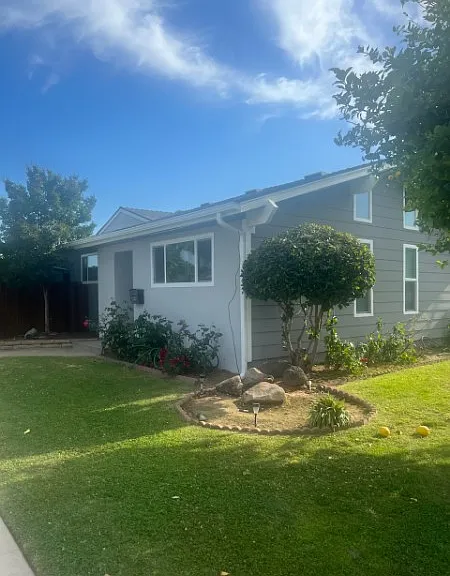 Landscaping services for the front yard are an included service.