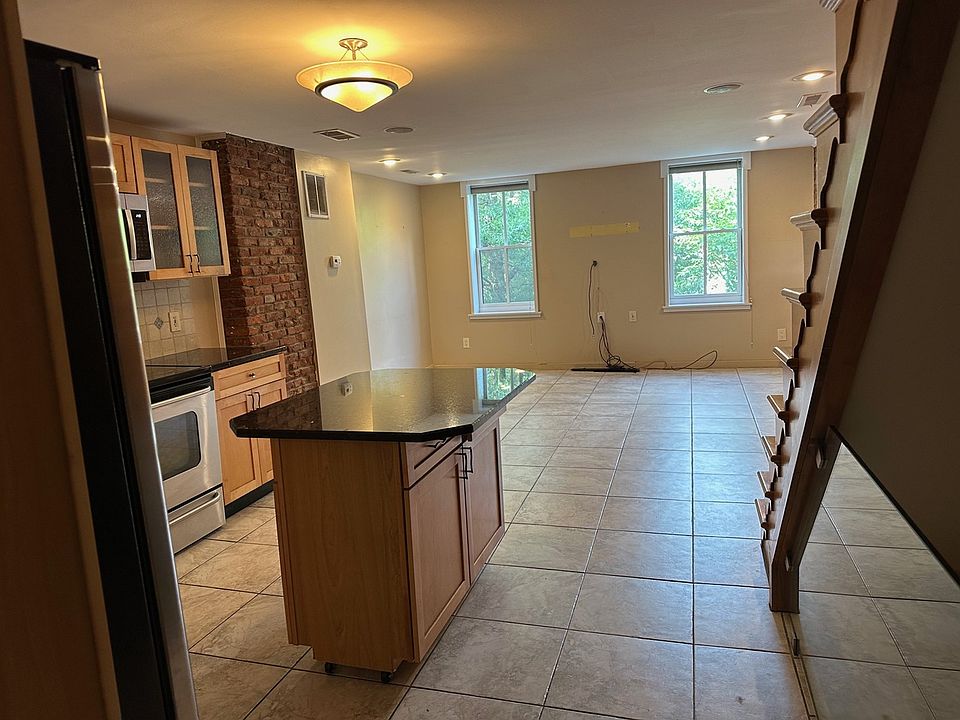 Family room and kitchen