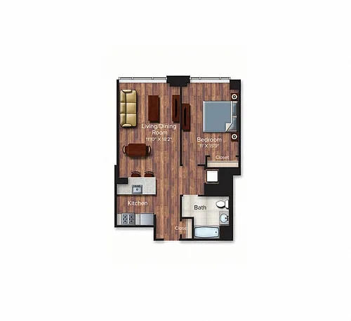 Floor plan 1A-706