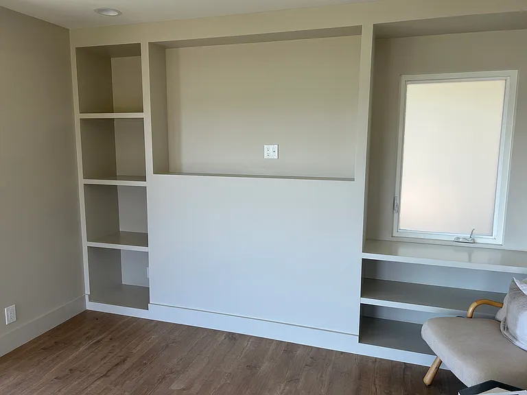 Built-in shelves.