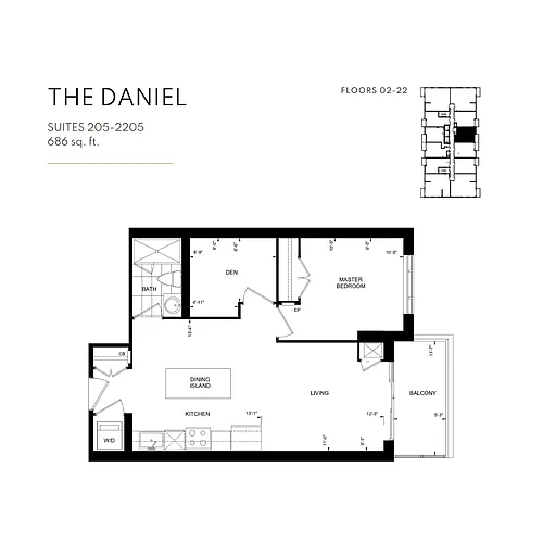 Floor plan The Daniel