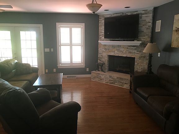Updated stone fireplace!