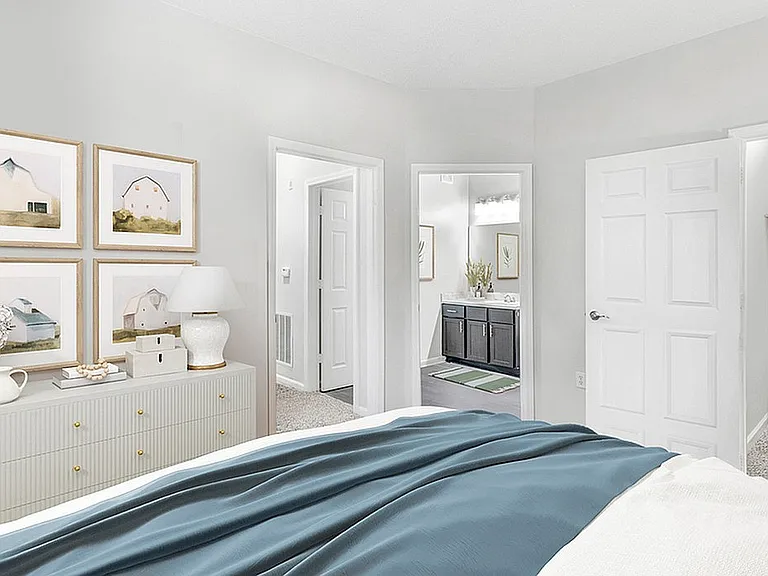 2x1 1087 sqft B1DP - Primary Bedroom