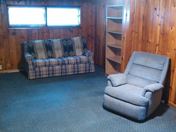 Family Rm. Knotty pine walls