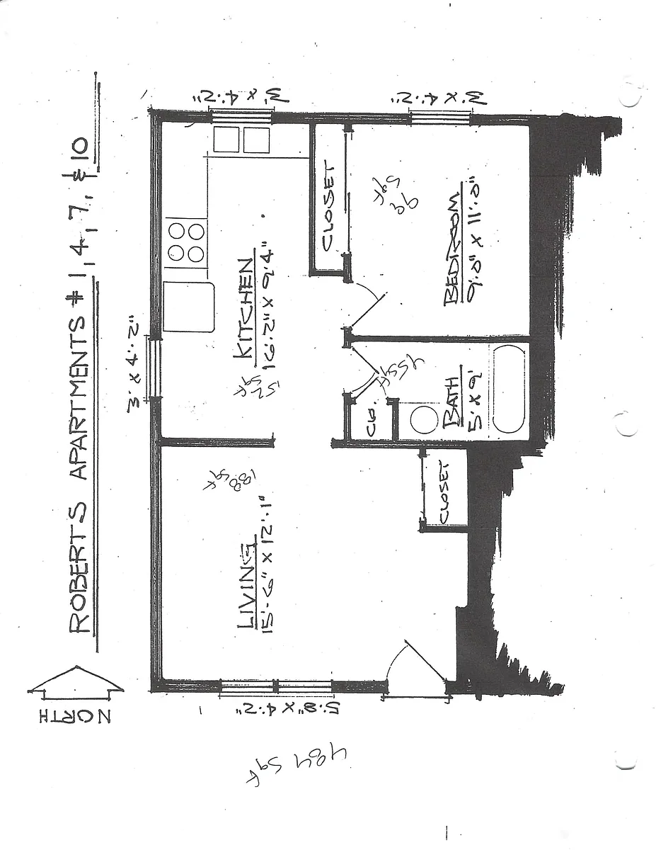 Floor plan Downstairs 1 Bedroom