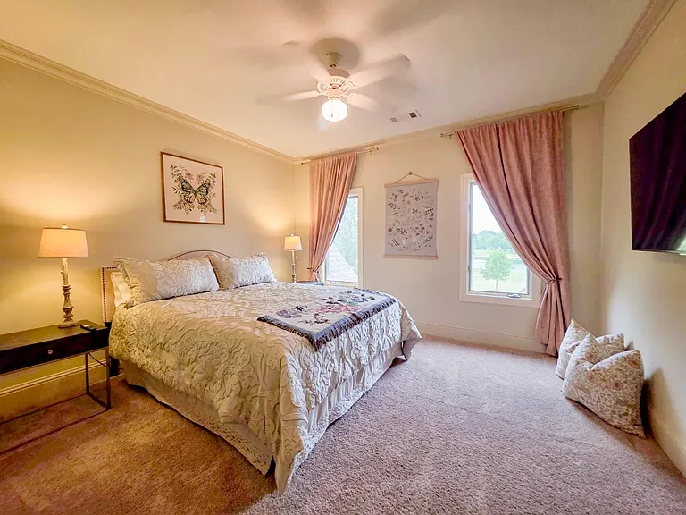 Third ensuite bedroom upstairs with private bathroom