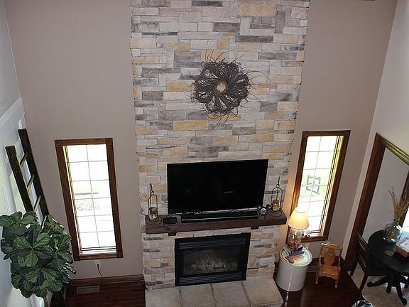 Catwalk fireplace view