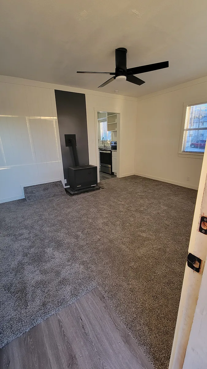 Front door open to living room - 482 N 400 W #1