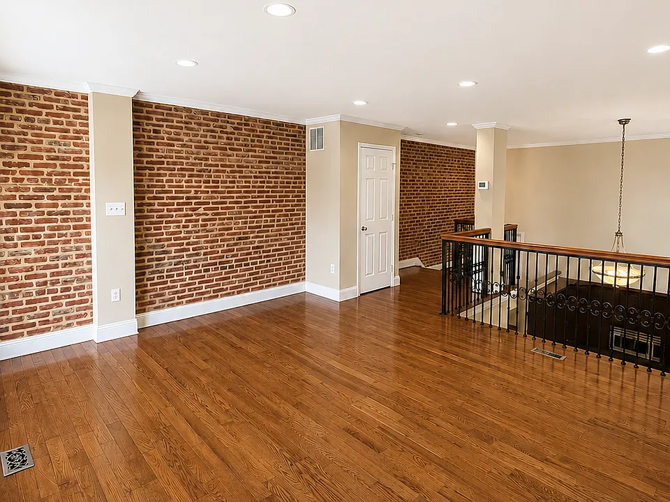 Loft with exposed brick