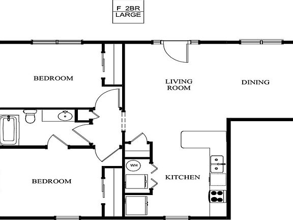 1st Floor Crest Unit F - 2 Bed_05122020