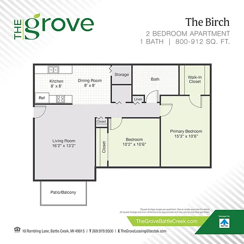 Floor plan The Birch